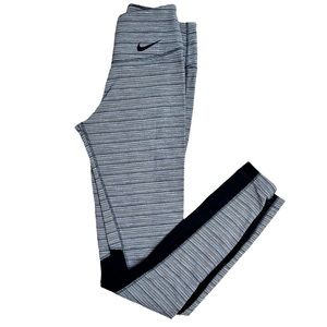 Nike Dri-Fit grey stripes workout leggings